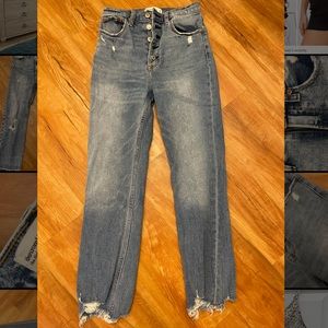 Abercrombie Ultra High Rise Ankle Straight